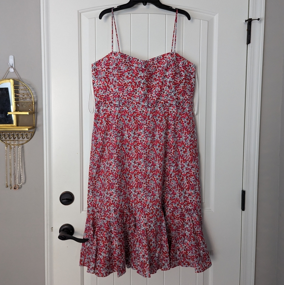 NWT J.Crew minimalist Floral print Midi Dress